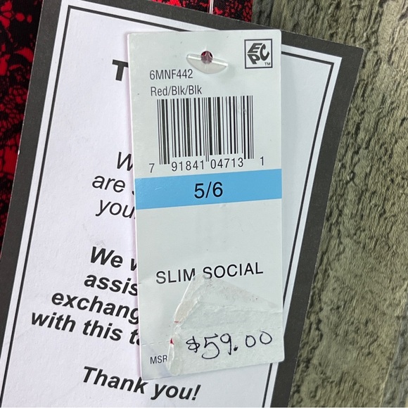 B Darlin Size 5/6 High Neck Red & Black BodyCon Dress Party Mini Slenderizing - Picture 8 of 13